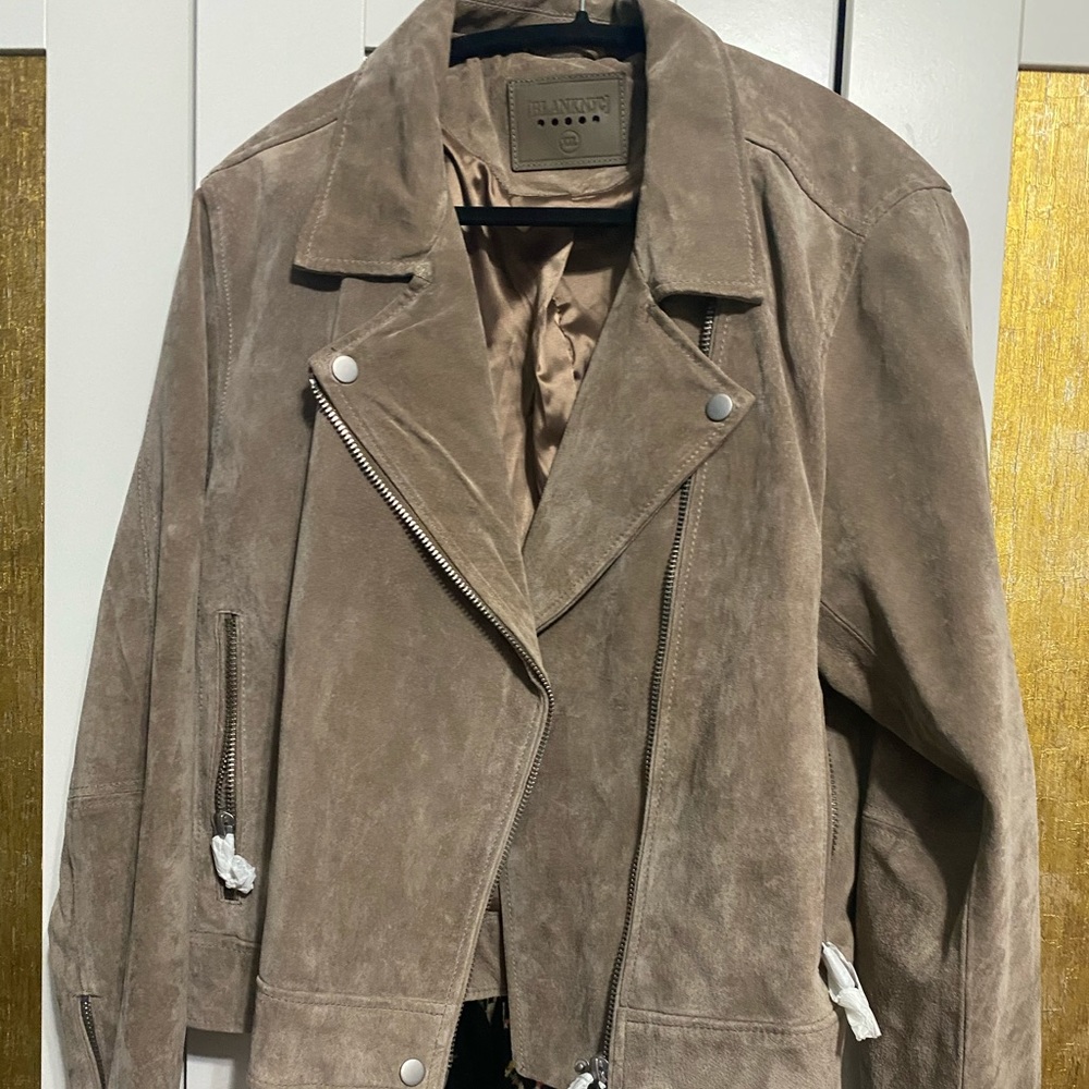 BlankNYC Suede Motto Jacket